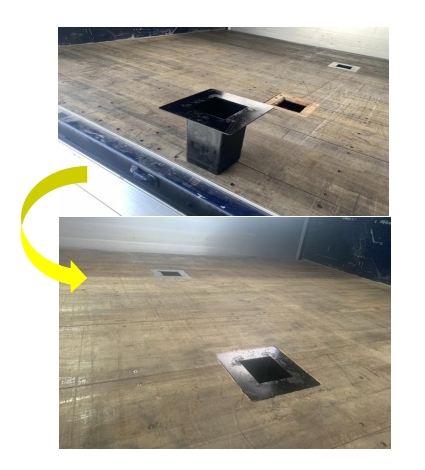 スタンションホール取付け